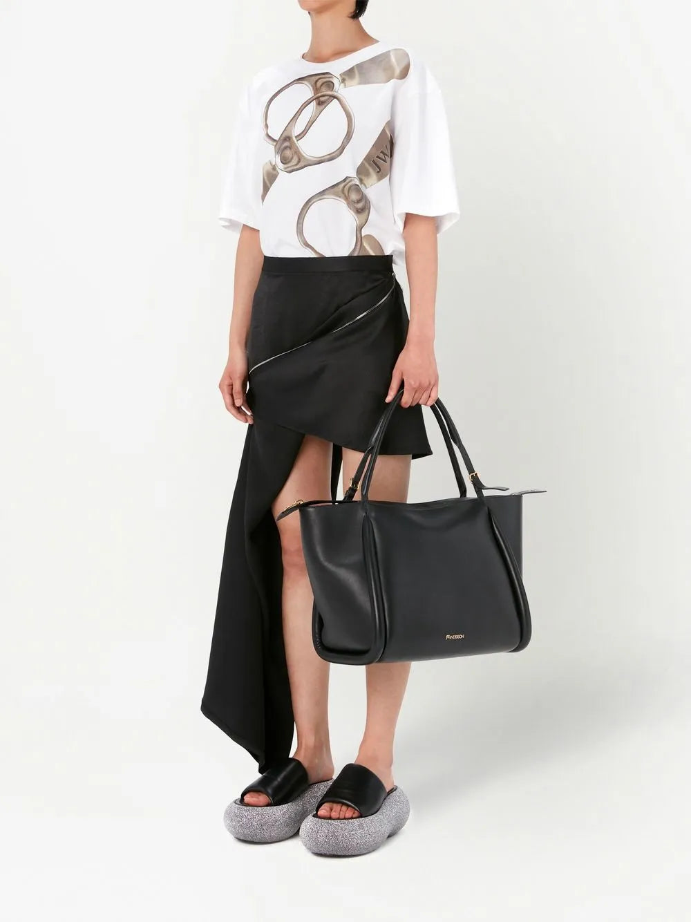 Zip-Detail Mini Skirt