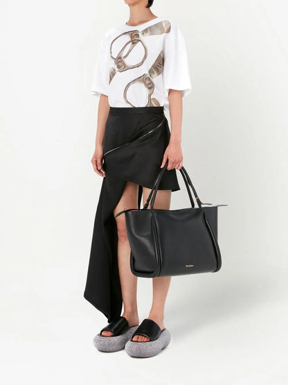 Zip-Detail Mini Skirt