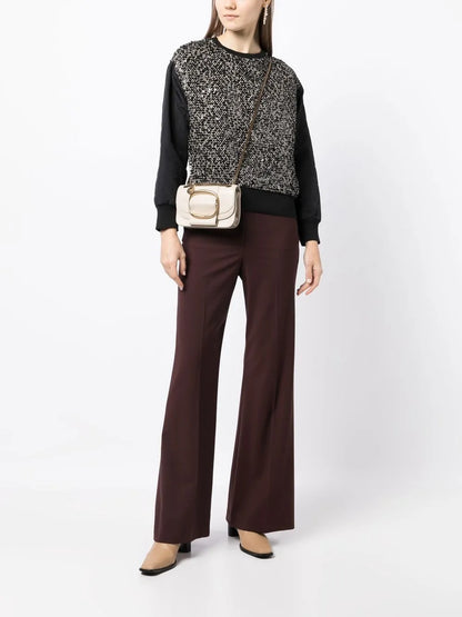 Aleksandr Sequinned Hybrid Sweatshirt
