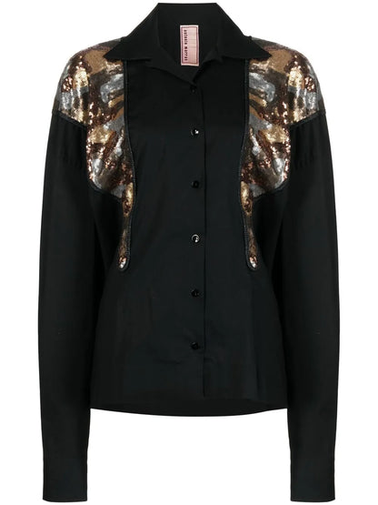 Dolly Sequin-Panel Shirt