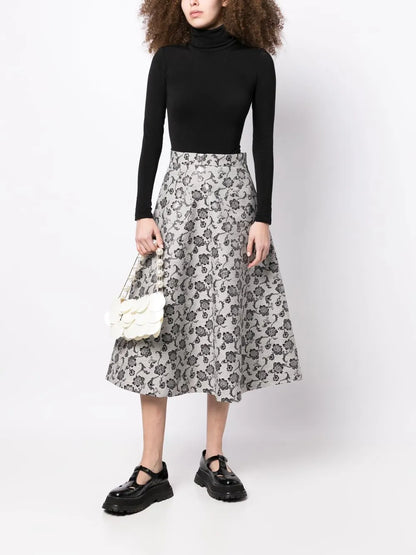 Konstantin Floral-Embroidered Skirt