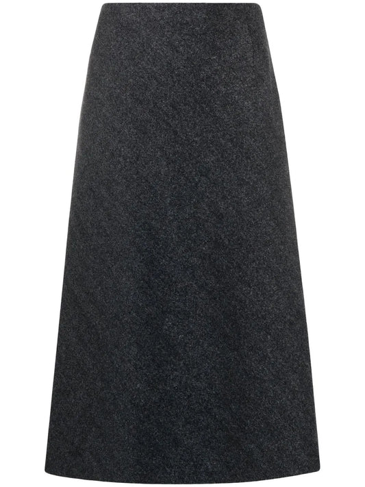Herringbone A-Line Skirt