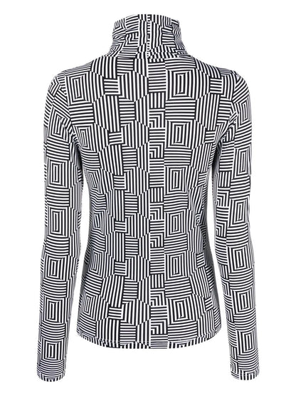Selene Stripe-Print Top