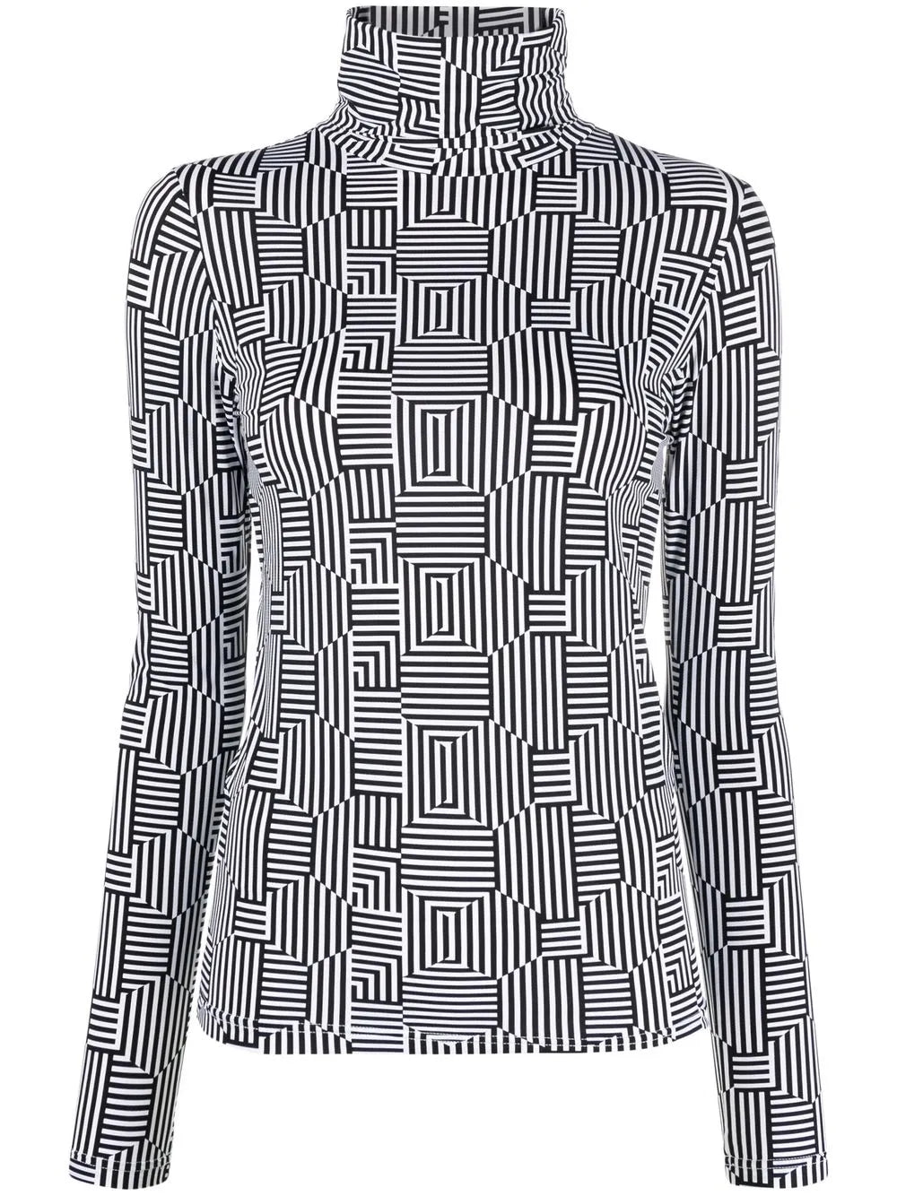 Selene Stripe-Print Top