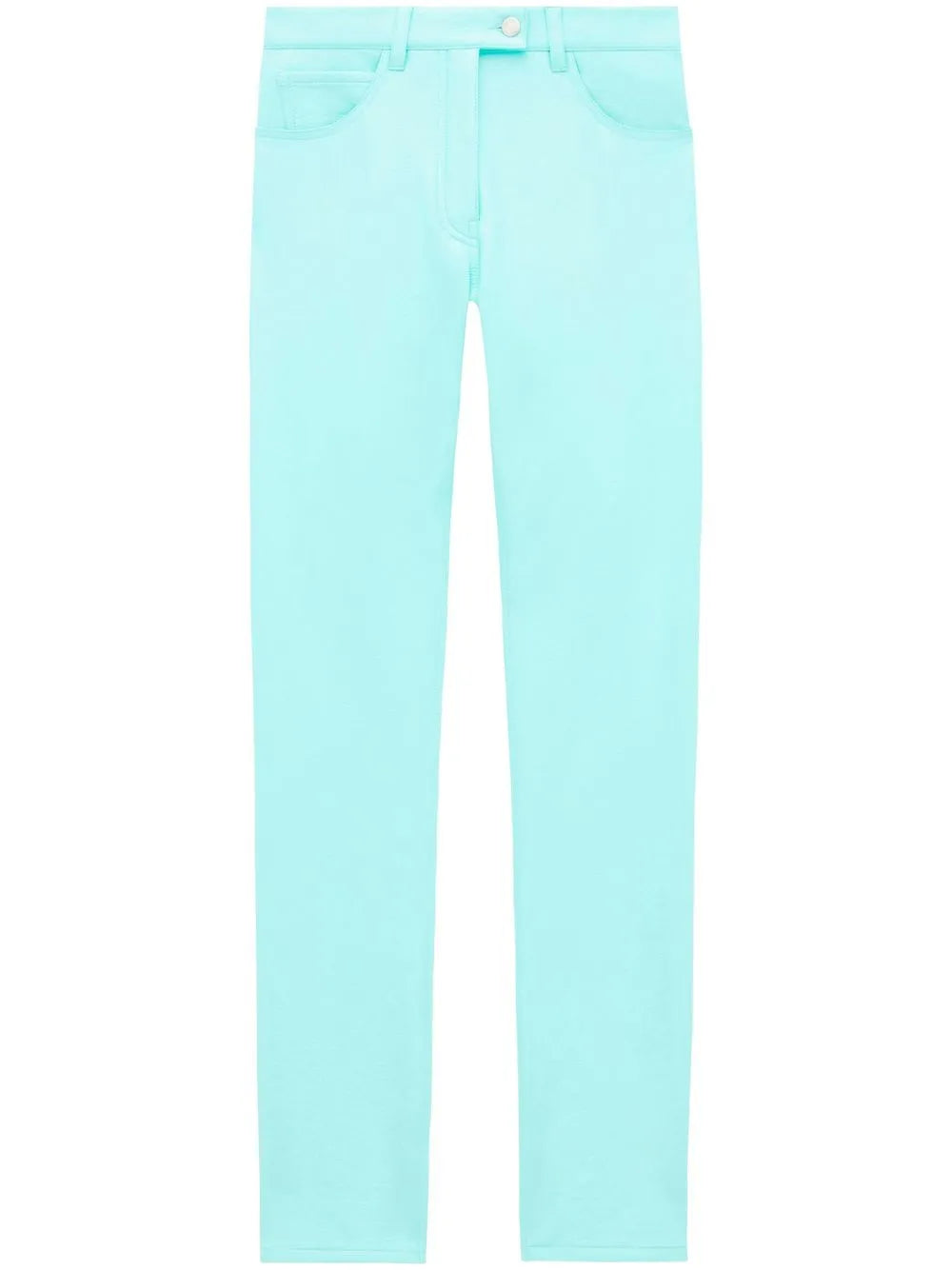 Straight-Leg Vinyl Trousers