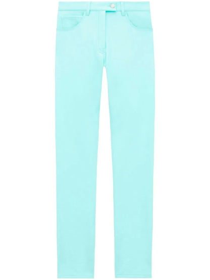 Straight-Leg Vinyl Trousers