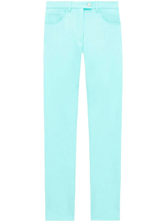 Straight-Leg Vinyl Trousers