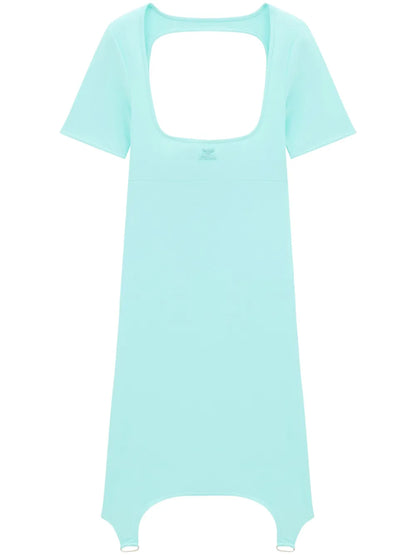 Square-Neck Cut-Out Mini Dress