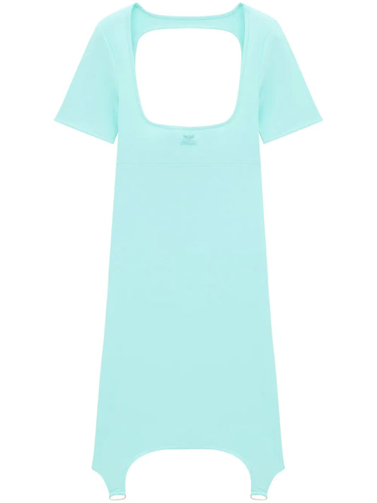 Square-Neck Cut-Out Mini Dress