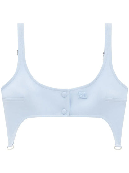 Suspenders-Effect Crop Top