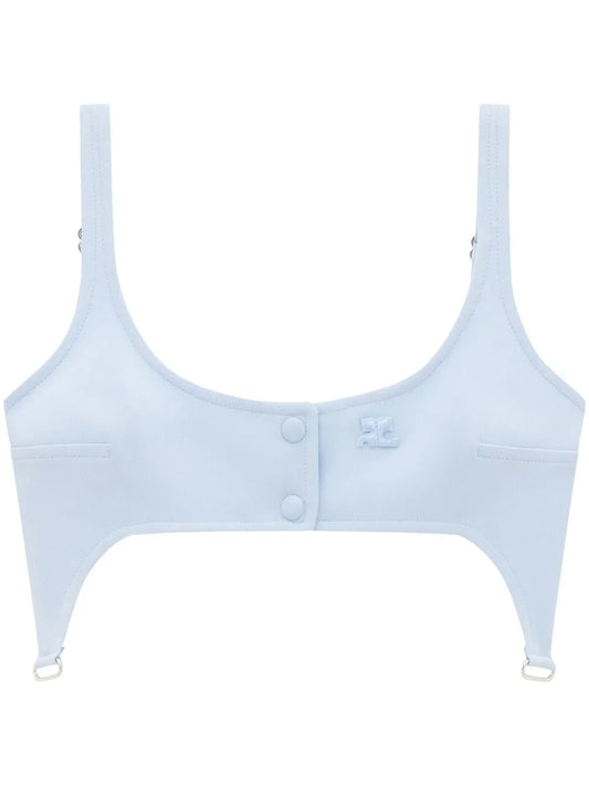 Suspenders-Effect Crop Top