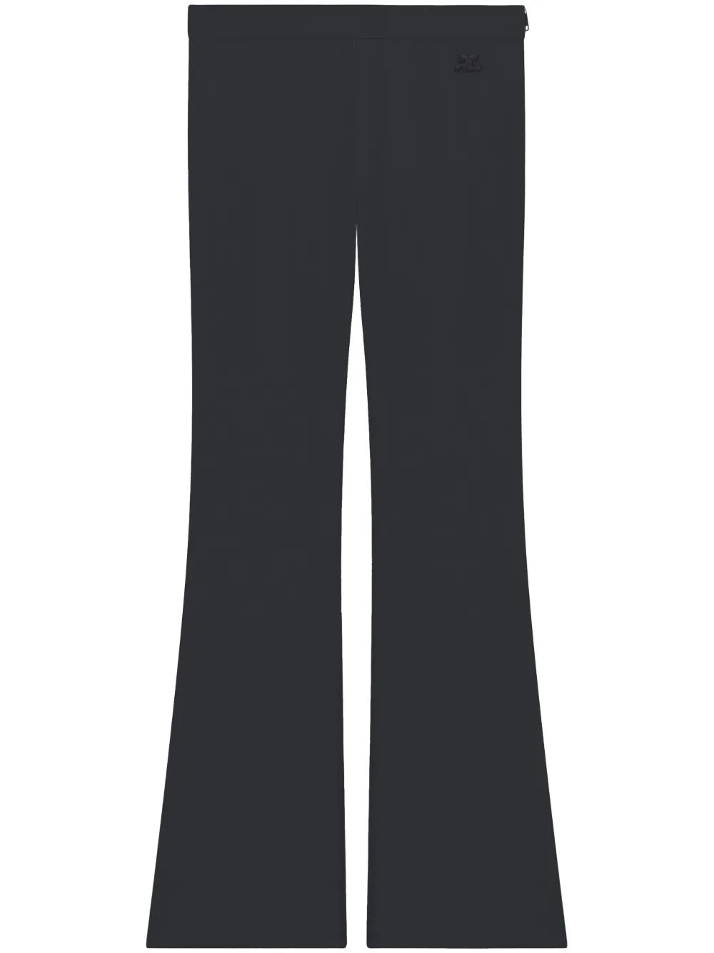 Embroidered Logo Flared-Leg Trousers