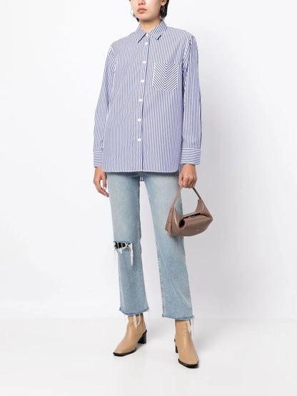 Maxine Striped Button-Up Shirt