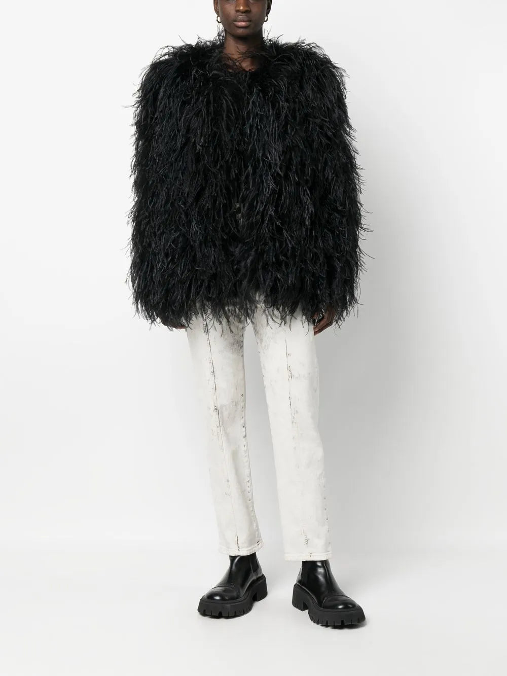 Oversized Feather Jacket