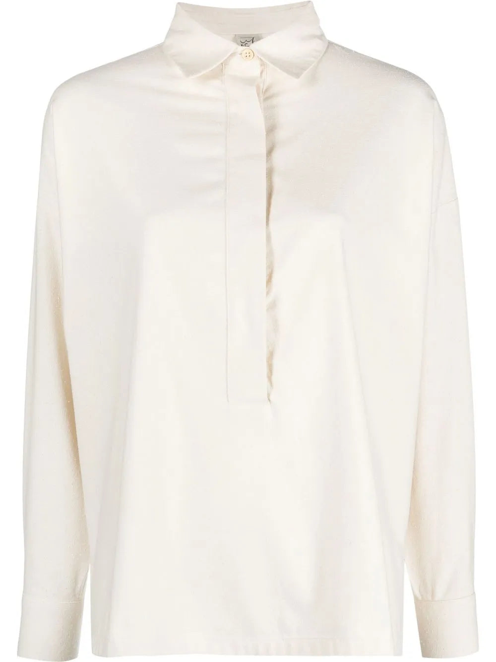 Stoa Half-Button Silk Shirt