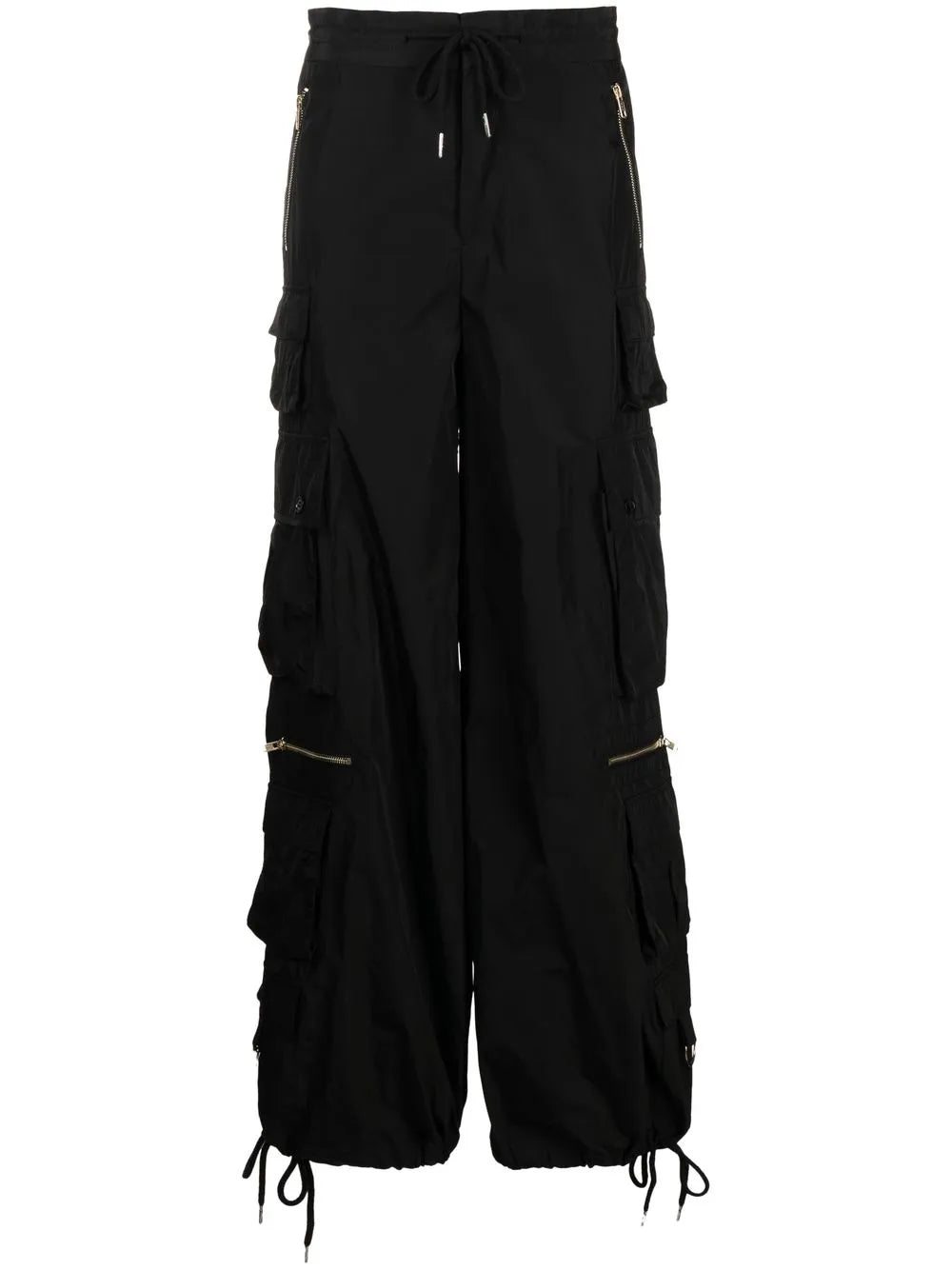 Wide-Leg Cargo Trousers
