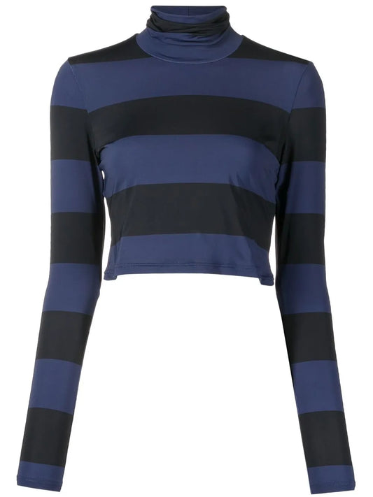 Striped Roll-Neck Top