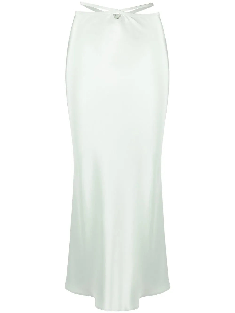 Loophole Cut-Out Midi Skirt