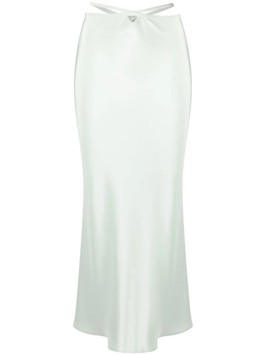 Loophole Cut-Out Midi Skirt