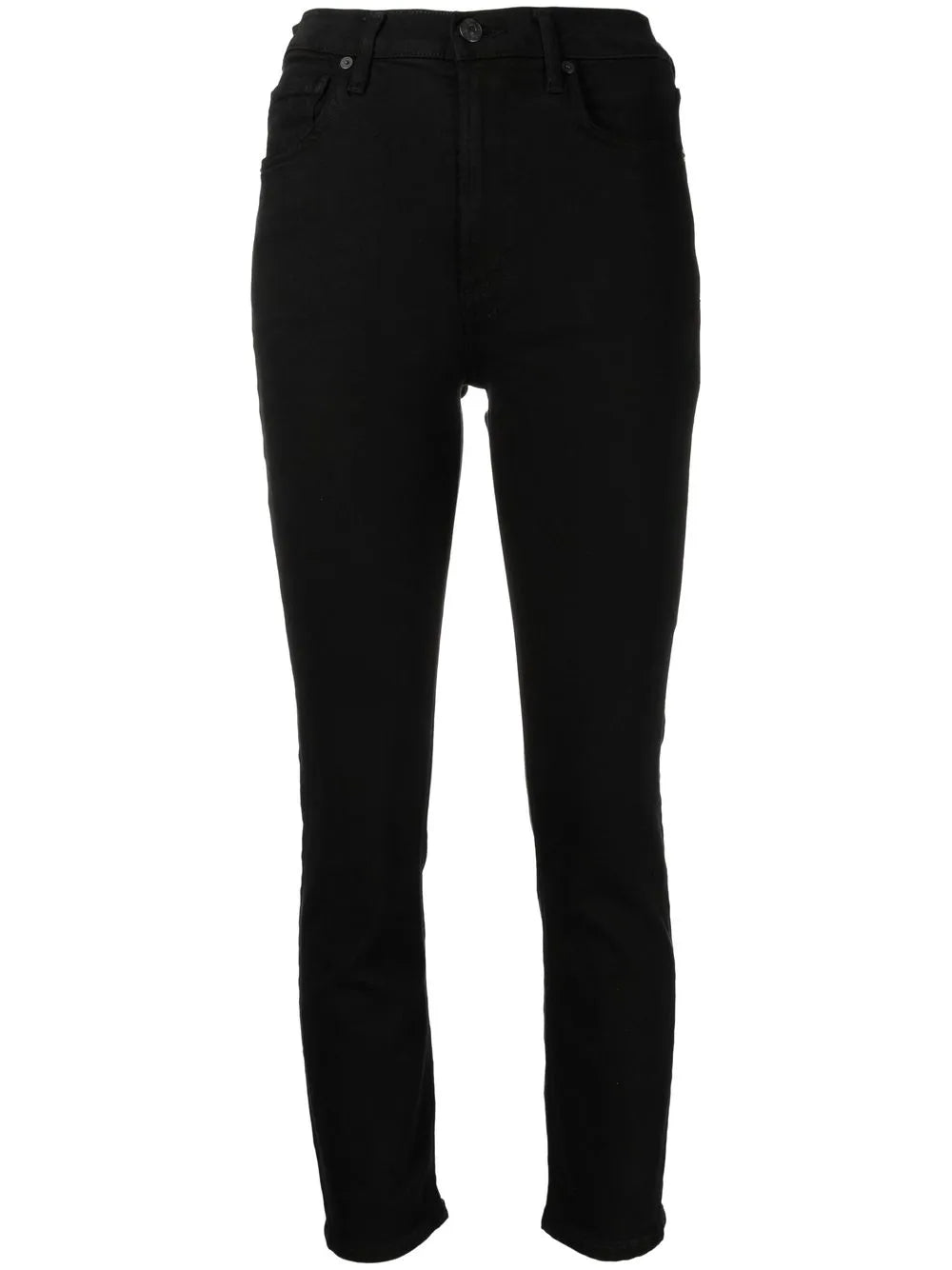 High-Waisted Vintage Slim-Cut Jeans