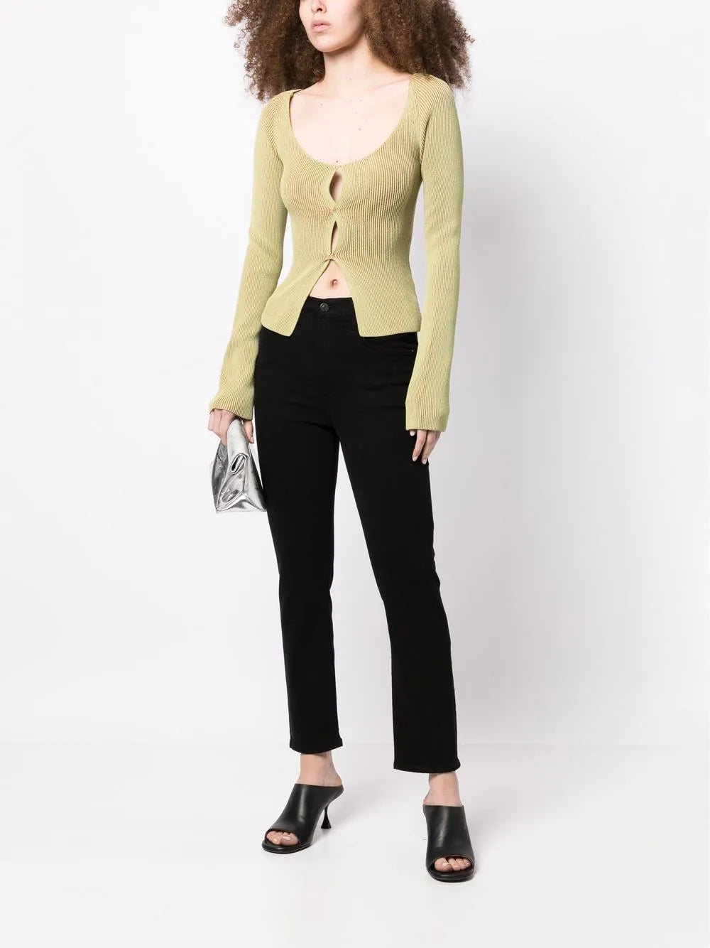 High-Waisted Vintage Slim-Cut Jeans