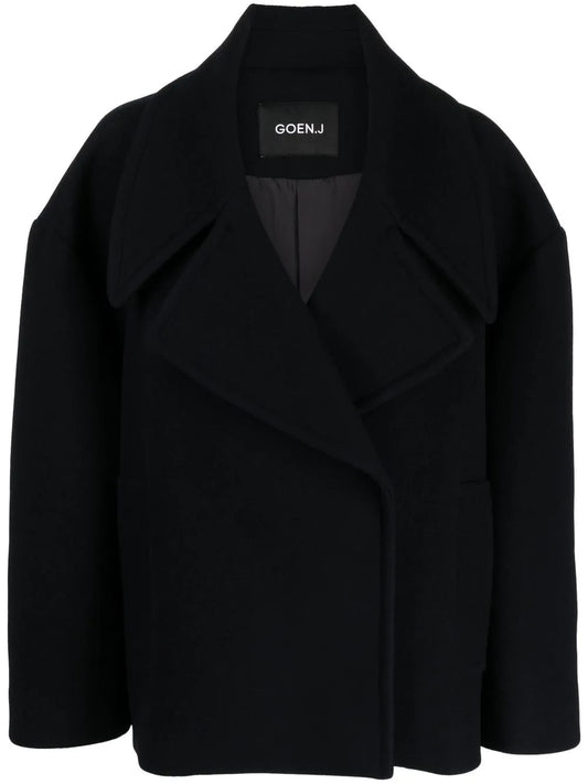 Double-Breasted Cropped Jacket