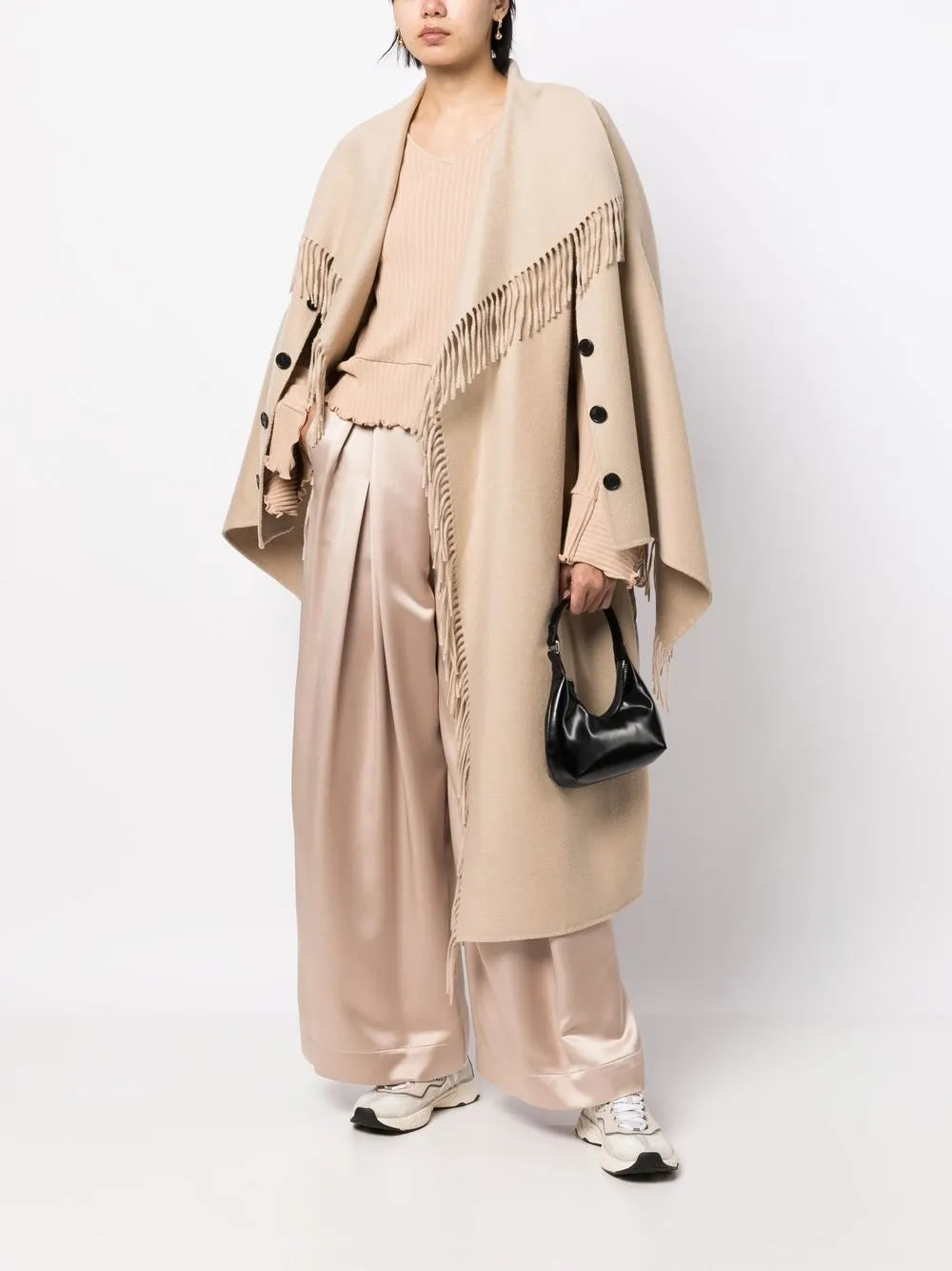 Pleated Wide-Leg Trousers