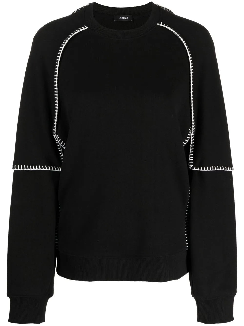 Whipstitch Layered Sweatshirt