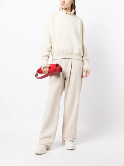 Drawstring Straight-Leg Trousers
