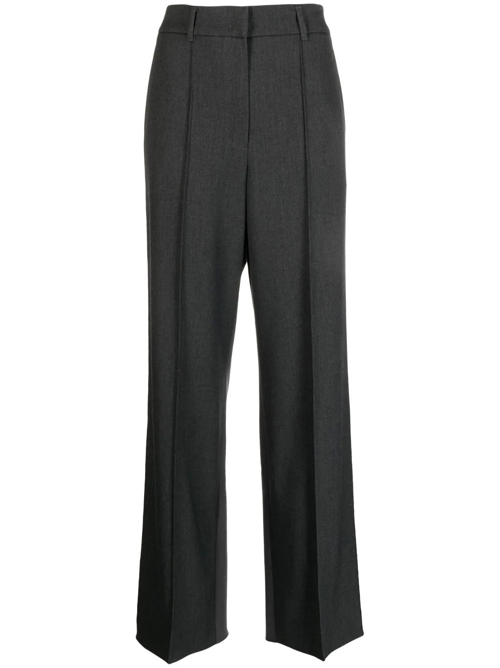 Twill Straight-Leg Trousers