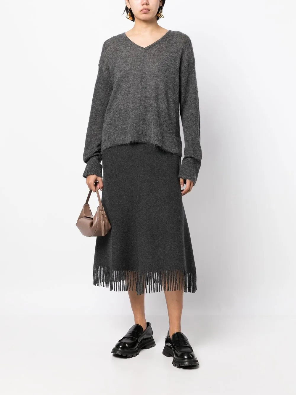 V-Neck Knitted Sweater