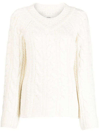 Cable-Knit Wool-Blend Sweater