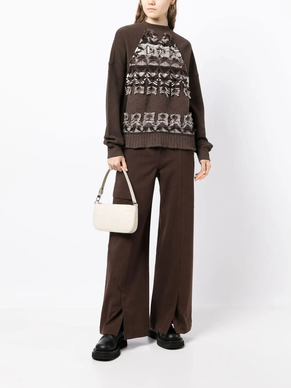 Wide-Leg Cargo Trousers
