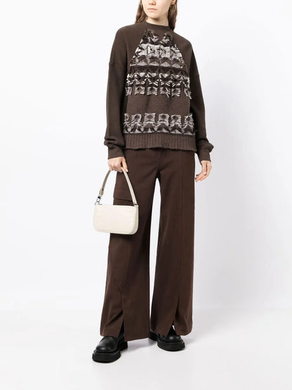 Wide-Leg Cargo Trousers