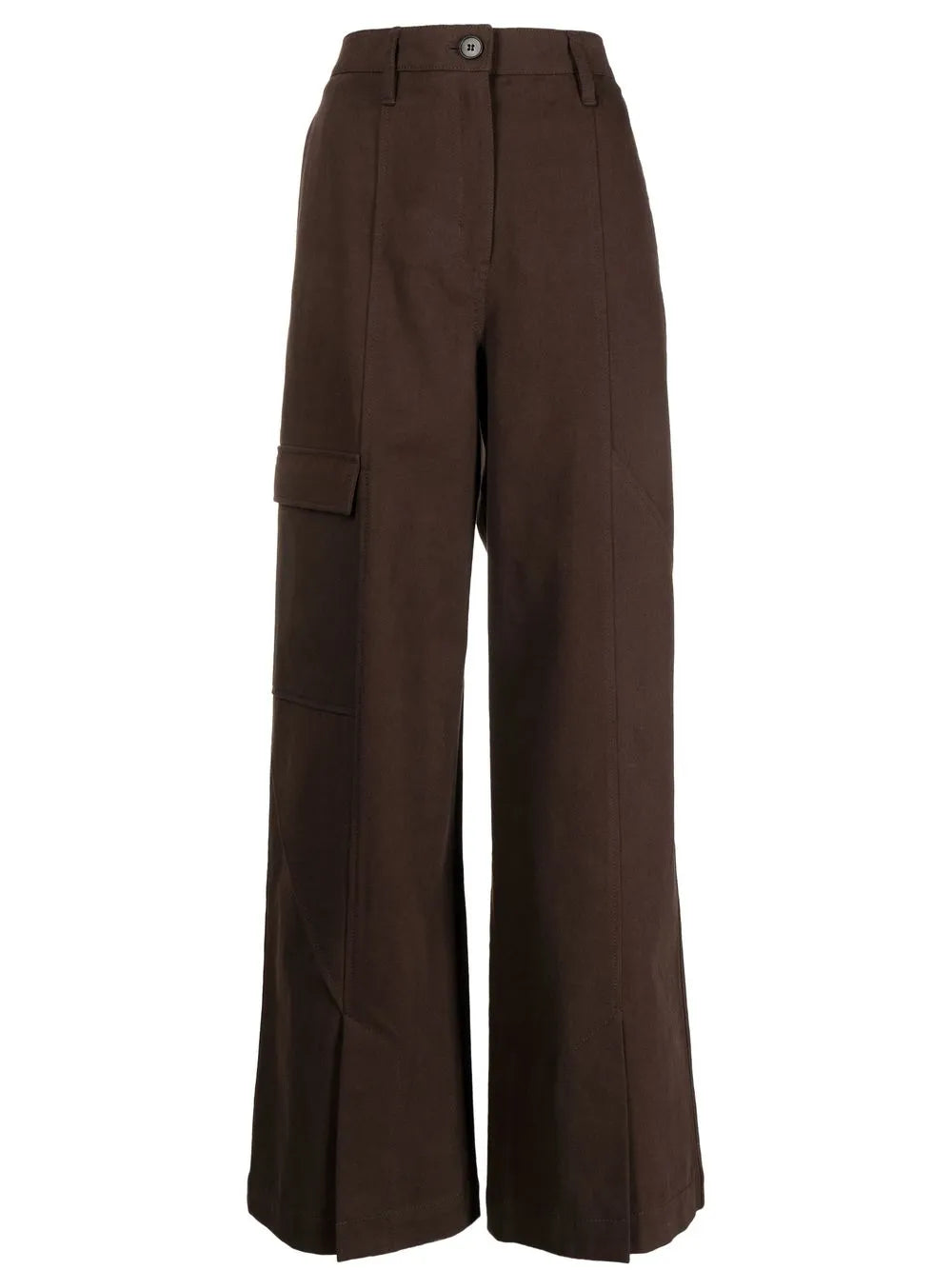 Wide-Leg Cargo Trousers