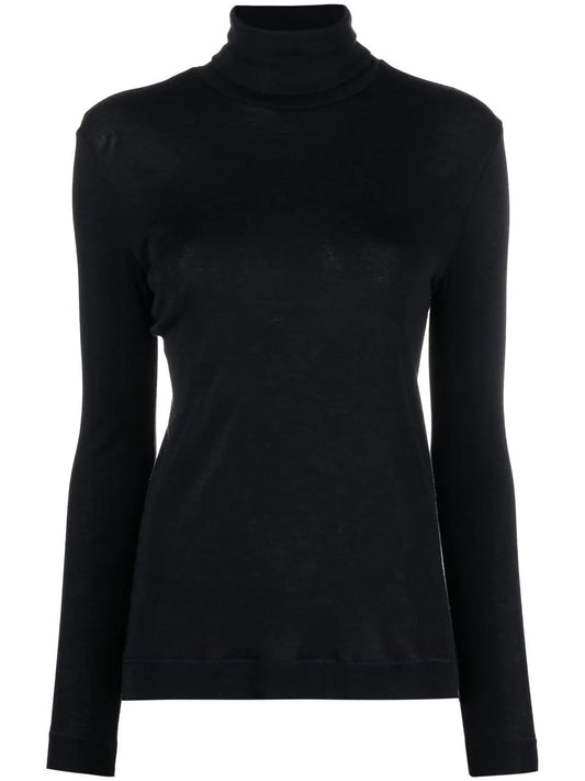 High-Neck Knitted Jumper