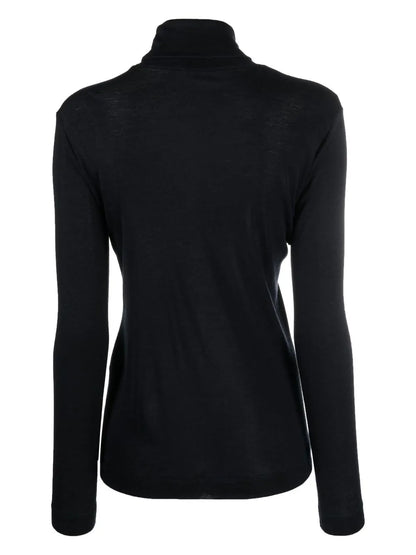 High-Neck Knitted Jumper