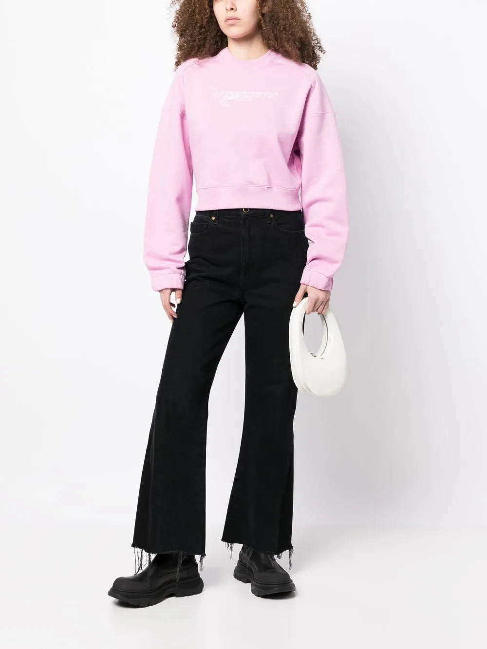 Logo-Print Crew Neck Sweatshirt
