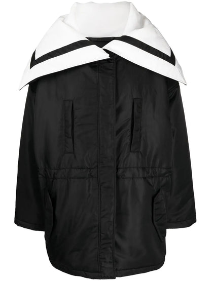 Sailor-Collar Padded Coat