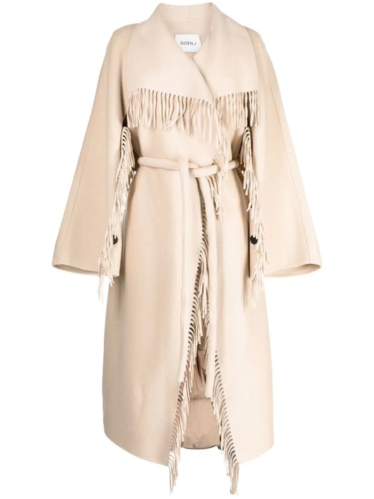 Double-Faced Fringed Coat