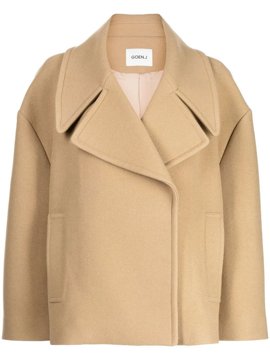 Double-Breasted Cropped Jacket