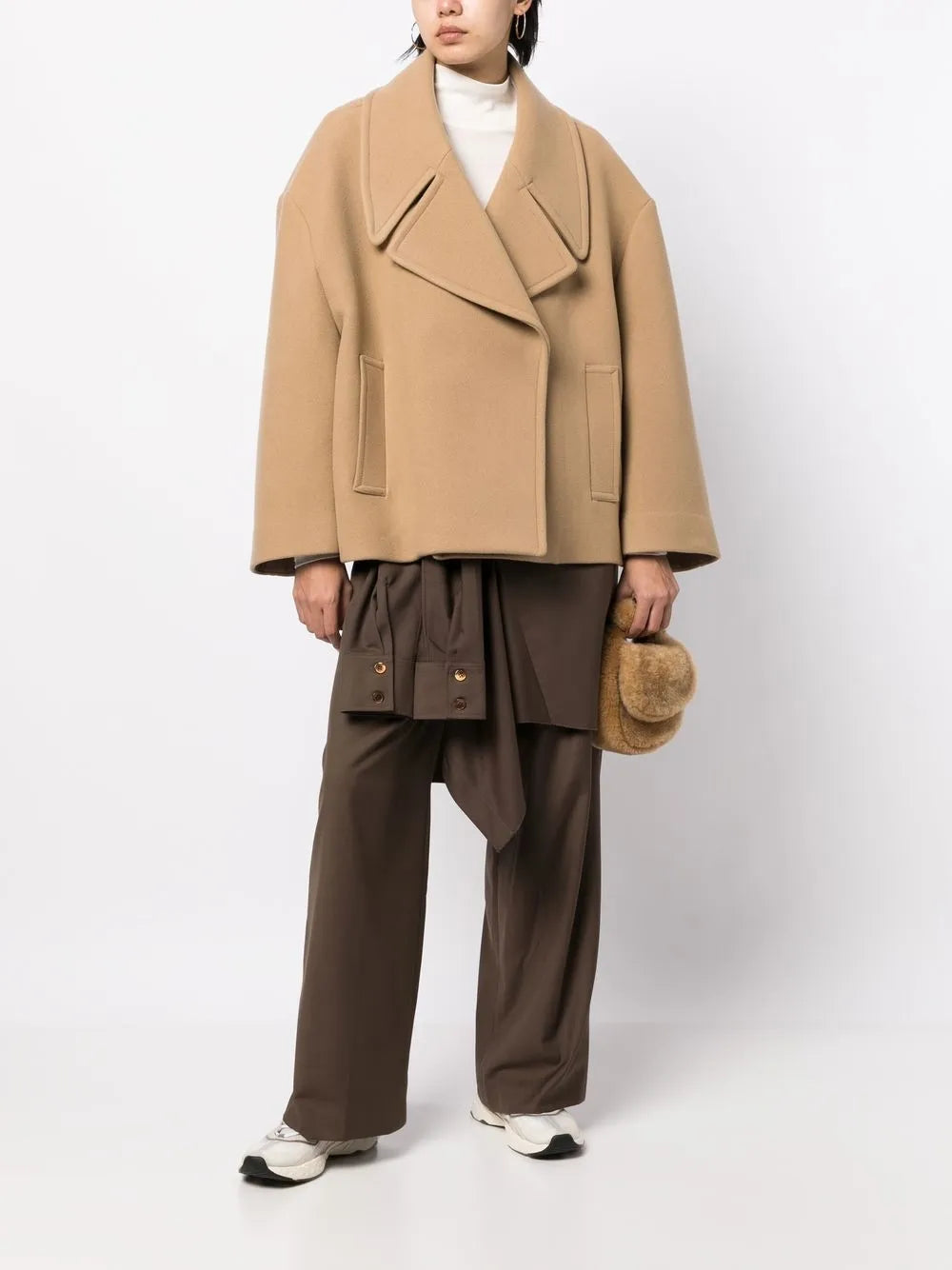 Double-Breasted Cropped Jacket