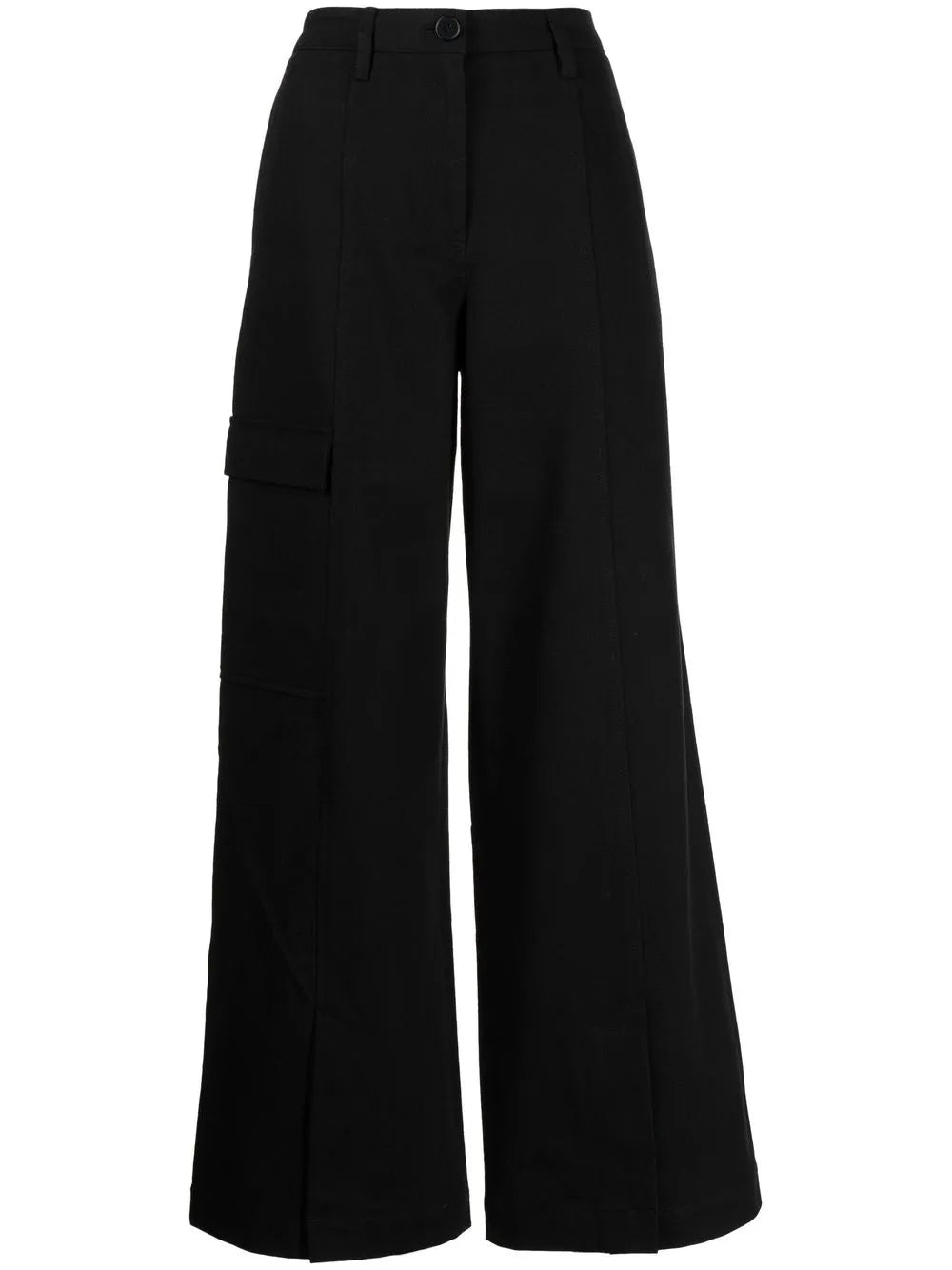 Wide-Leg Cargo Trousers