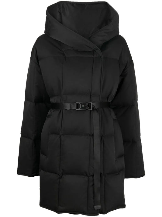 Hooded Quilted-Shell Down Coat