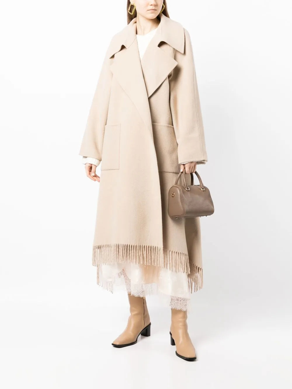 Double-Faced Fringed Coat
