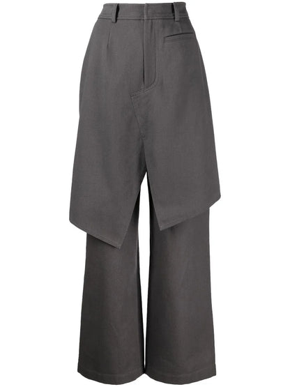 Layered Twill Trousers