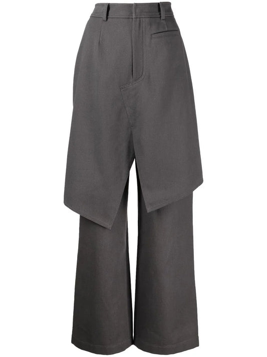 Layered Twill Trousers