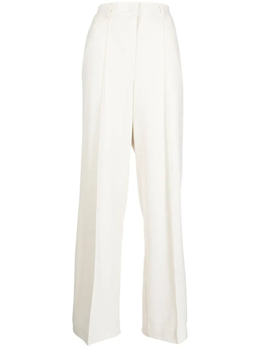 Twill Straight-Leg Trousers