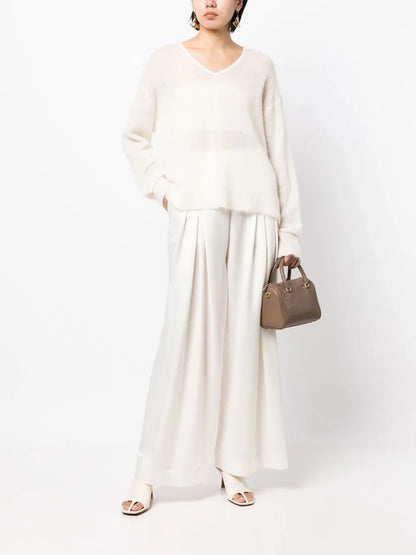 V-Neck Knitted Sweater
