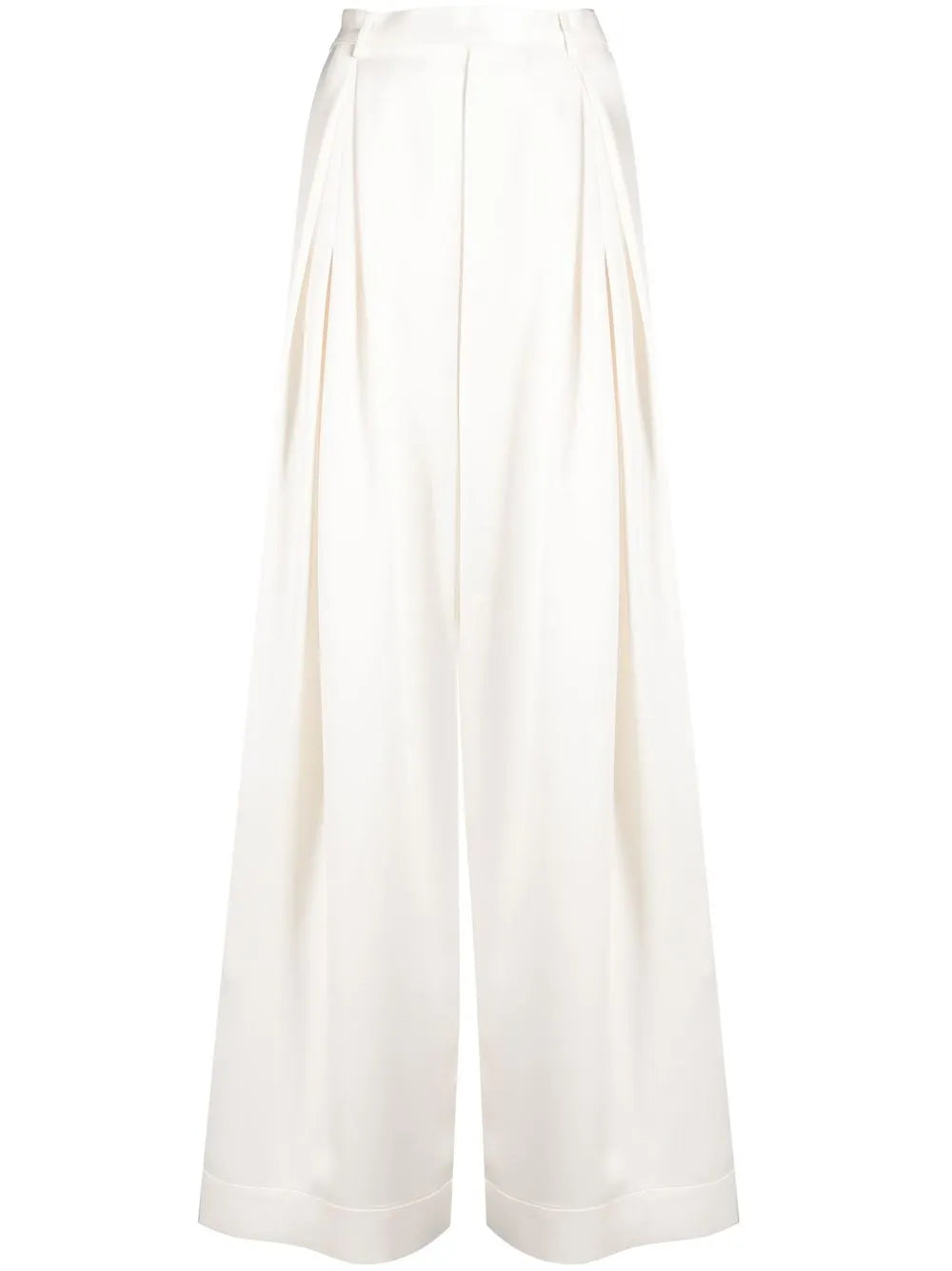 Pleated High-Waist Trousers